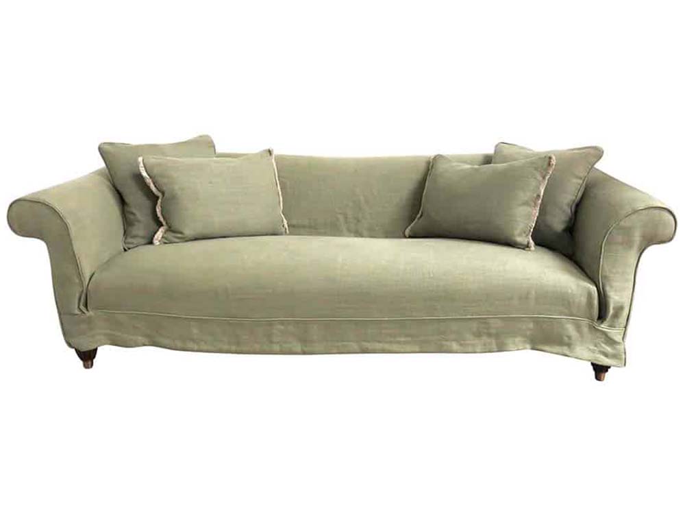 Green Linen Sofa Hire