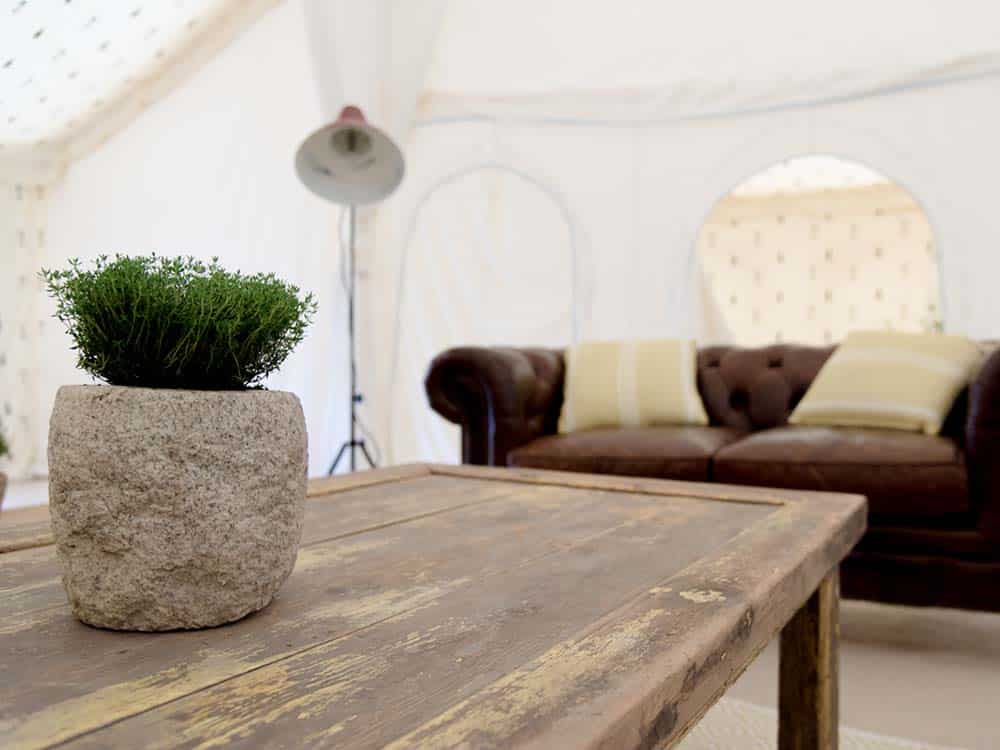 Low Wooden Table for Hire