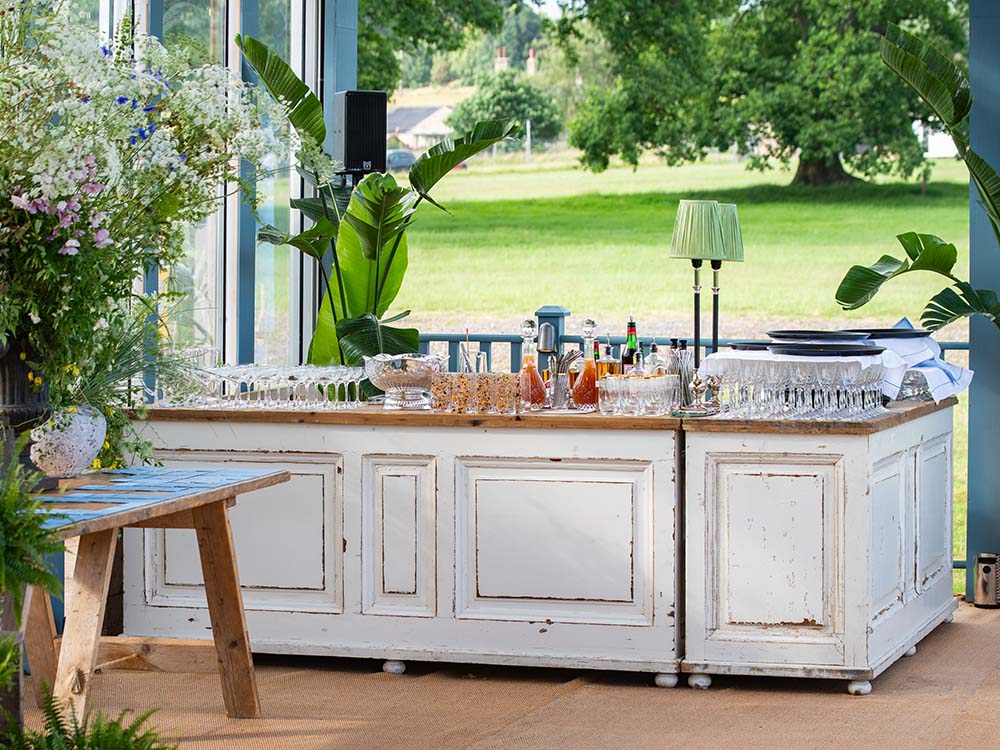 Vintage Wooden Bar for Hire