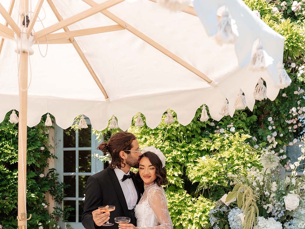 White Parasol for Hire