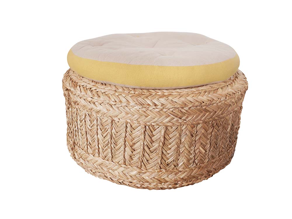 Seagrass Floor Pouf Hire