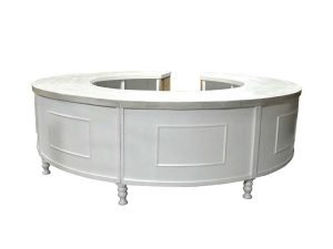 White Round Bar Furniture Hire