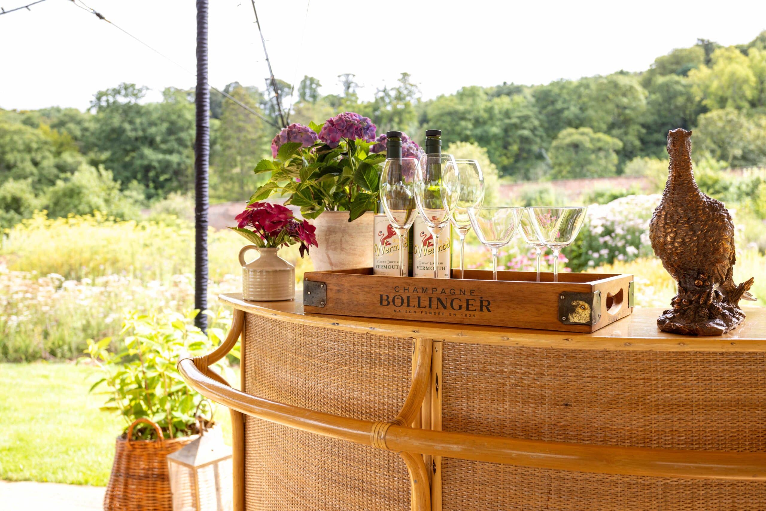 Vintage Bamboo Tiki Cocktail Bar for Hire