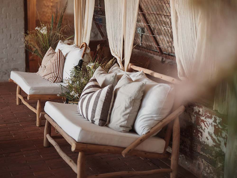 Rustic sofas for hire for Events & Weddings, Garden Furniture Hire