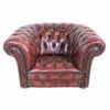 Wimbledon-3-a res2 Vintage Leather Oxblood Armchair for Hire Scotland