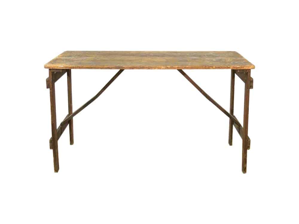 Vintage Wooden Trestle Table for Hire