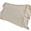 Cannes Cream 2 a Cream & White Stripe Linen Cushions for Hire
