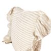 Cannes Cream 3 a Cream & White Stripe Linen Cushions for Hire
