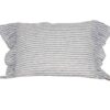 Cannes Navy 1 a Navy & White Stripe Linen Cushions for Hire