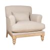 Banchory Image 2 a Linen Upholstered Armchair for Hire