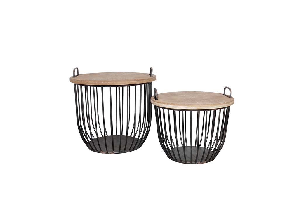 Iron & Wood Coffee Tables for Hire