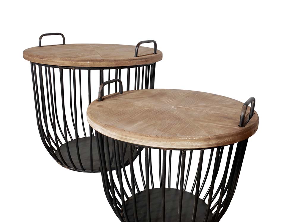Iron & Wood Coffee Tables for Hire