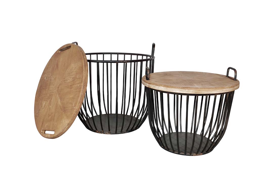 Iron & Wood Coffee Tables for Hire