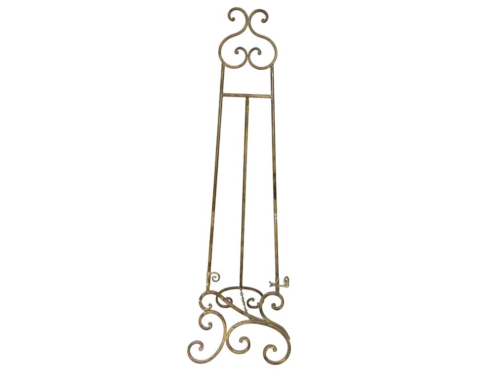 Ornate Iron Easel for Hire