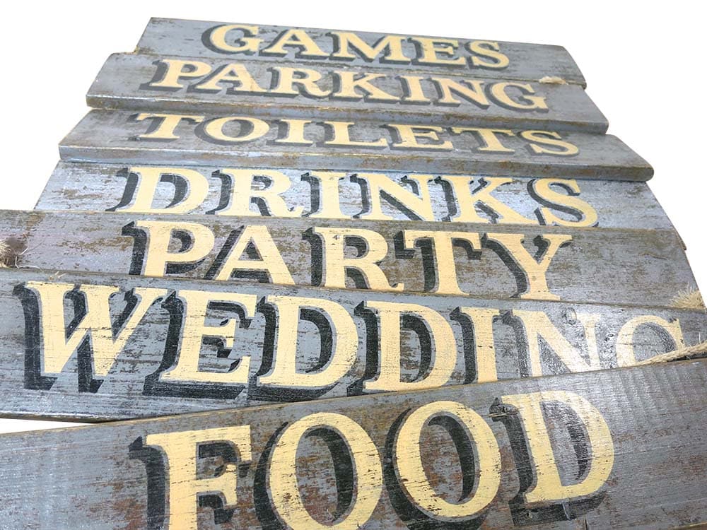 Distressed Wooden Signs for Hire Scotland