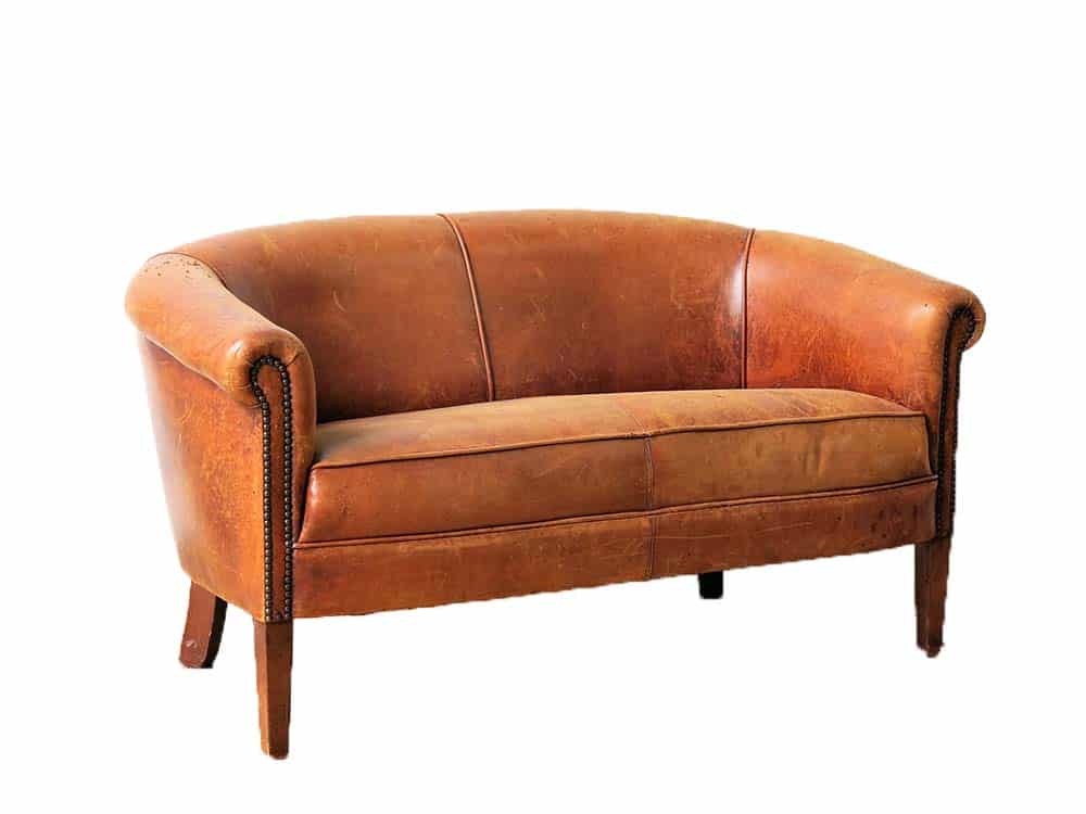 Vintage Leather Sofa for Hire Glasgow