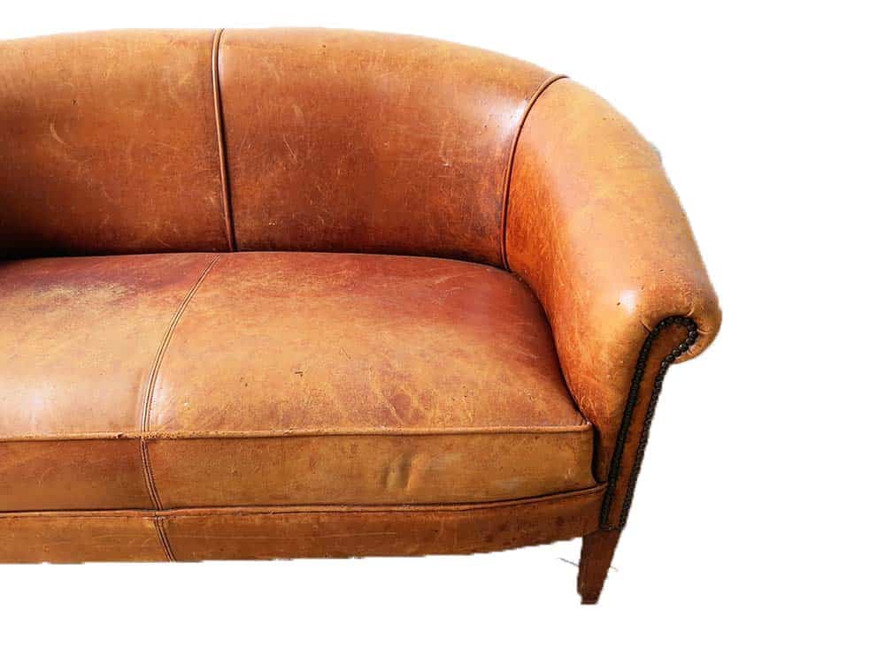 Vintage Leather Sofa for Hire Glasgow