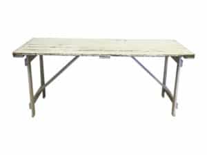 Worn White Table for Hire Scotland