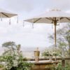White Linen Parasol for Hire White Linen Parasol for Hire