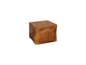 Vintage Leather Floor Poufs for Hire Scotland