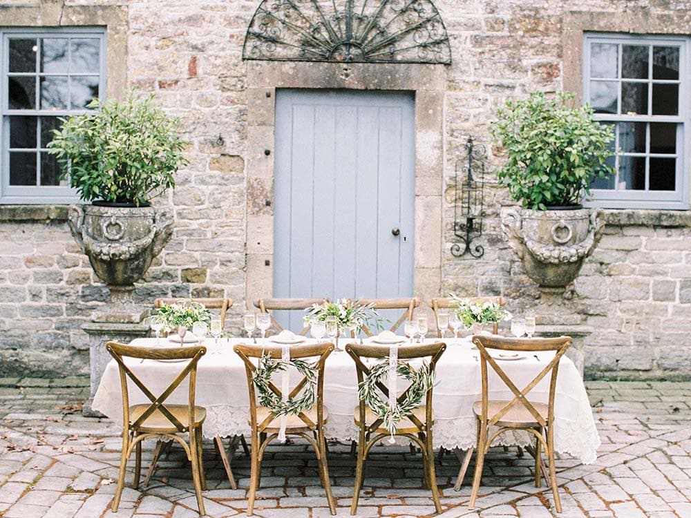 Wooden Cross Back Chair Hire Scotland