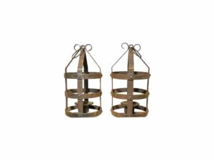 Rusty Metal Candle Holders for Hire