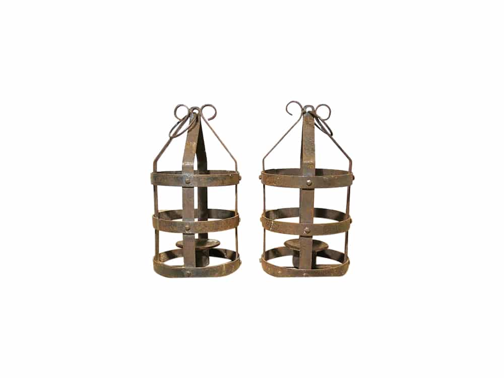 Rusty Metal Candle Holders for Hire