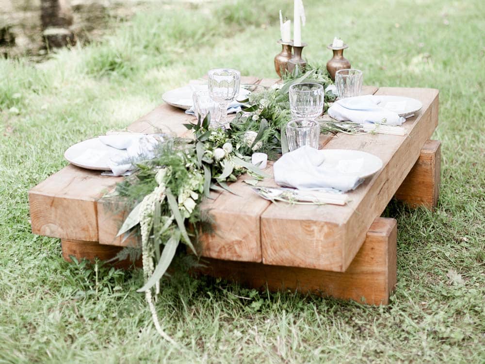 Rustic Wooden Coffee Table for Hire