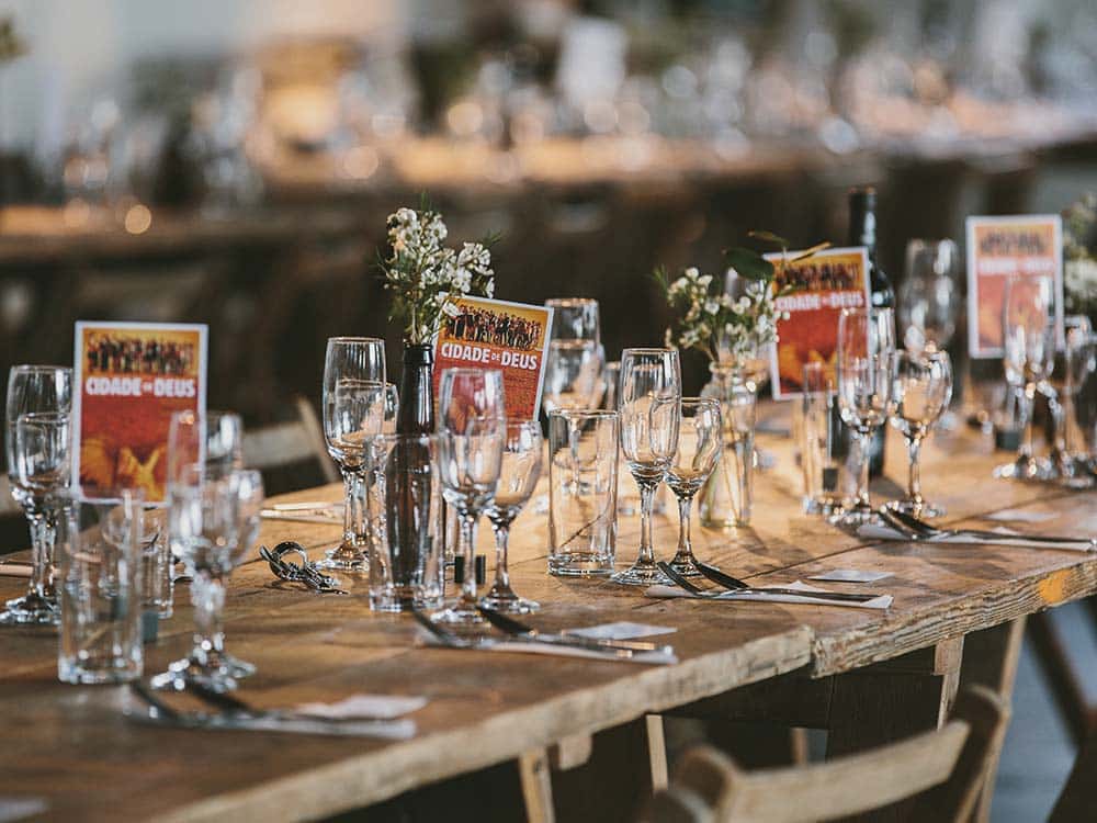 Wooden Trestle Tables for Hire Glasgow