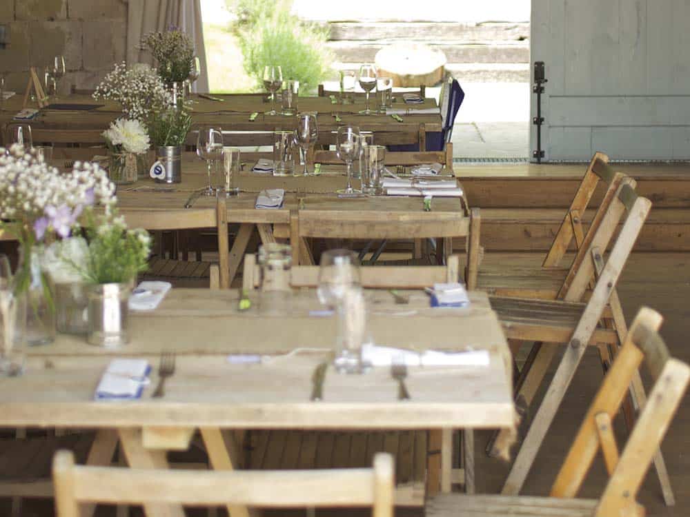 Wooden Trestle Tables for Hire Perthshire