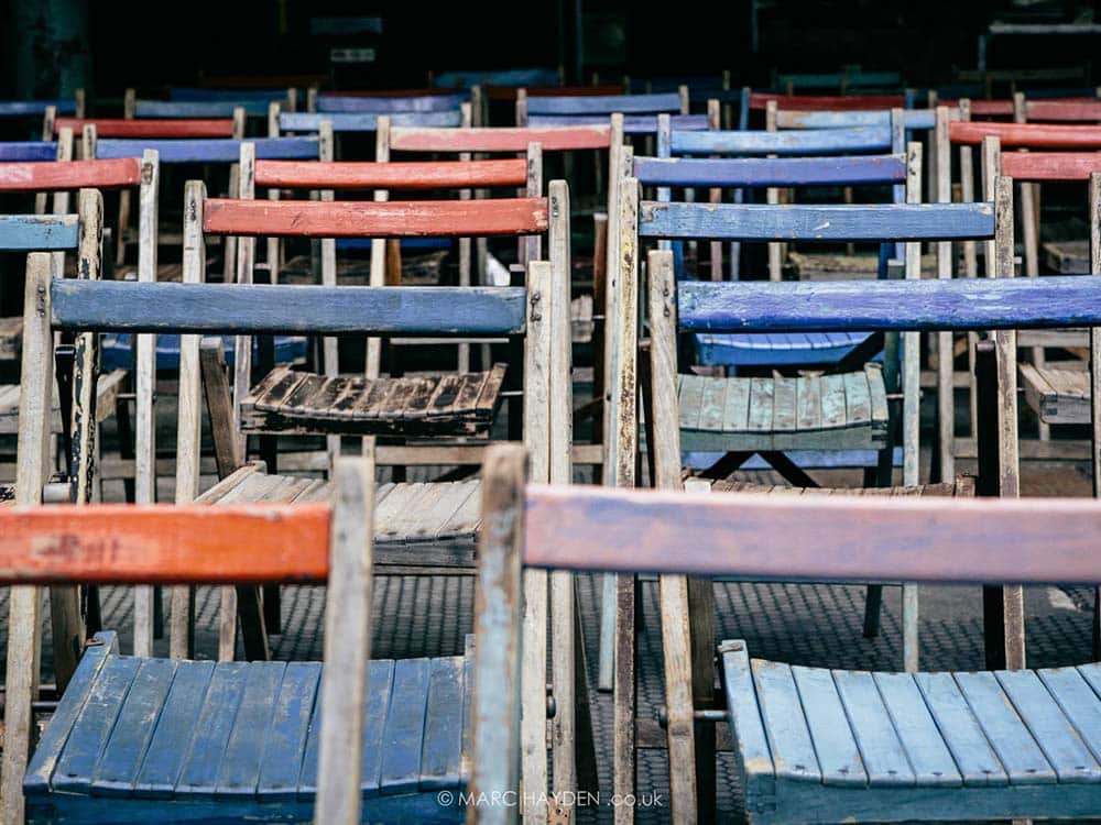 Vintage Distressed Chairs for Hire Devon. South West