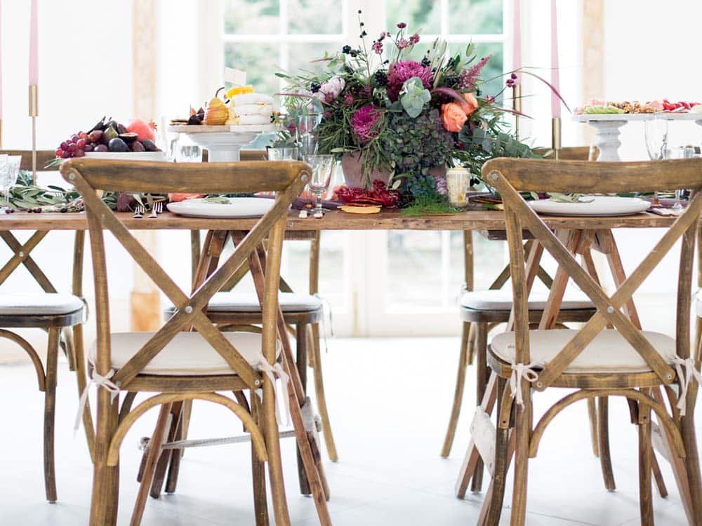 French Cross Back Chair for Hire