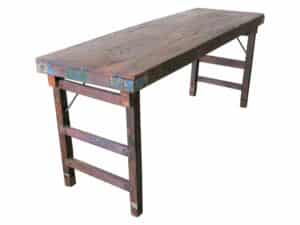 Wooden Trestle Table for Hire Edinburgh, Scotland