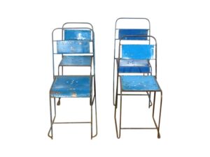 Vintage Metal Chairs for Hire