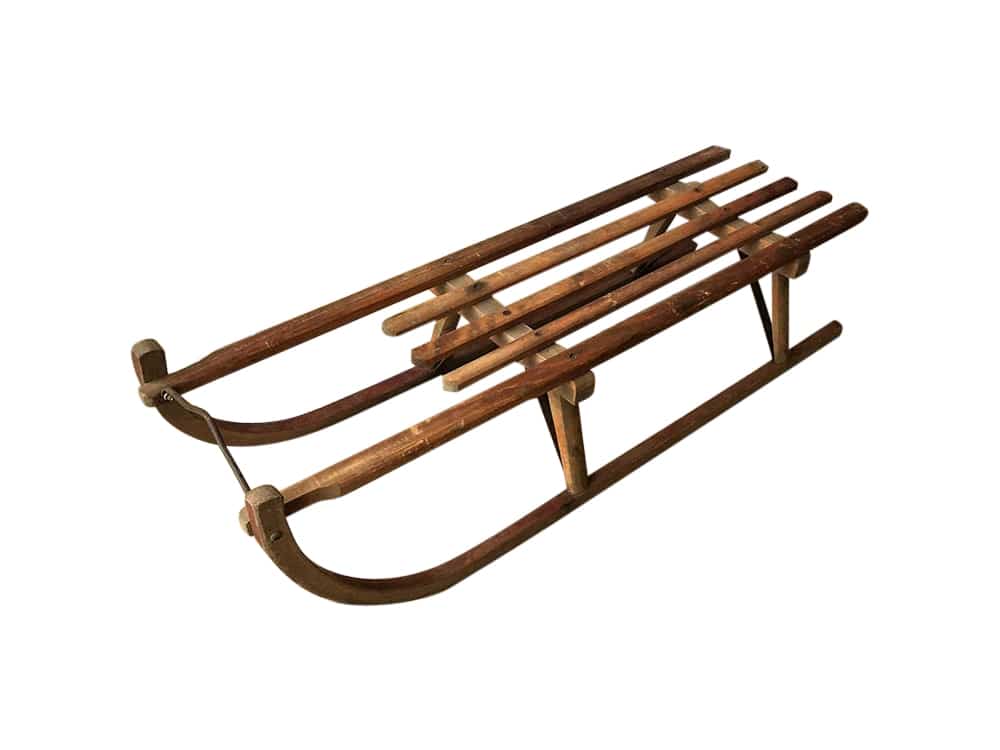 Vintage Wooden Sledge for Hire
