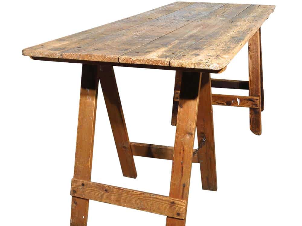 Vintage Trestle Table for Hire