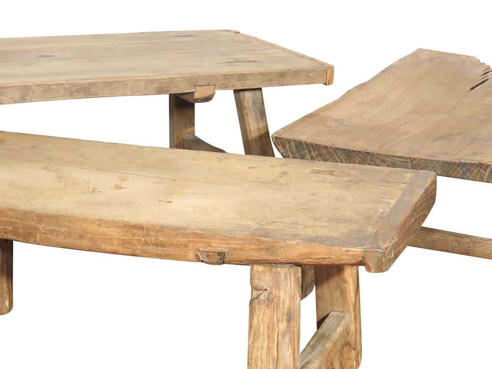 Antique Elm Coffee Table for Hire London