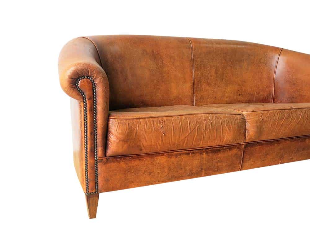 Tan Leather Sofa for Hire Scotland
