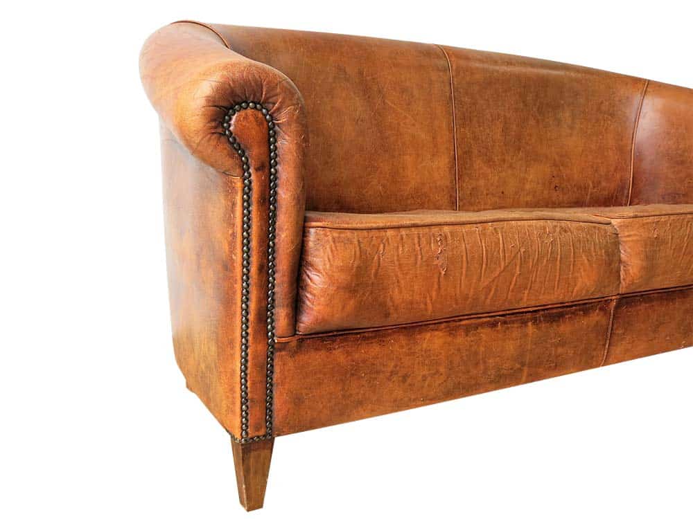 Tan Leather Sofa for Hire Scotland