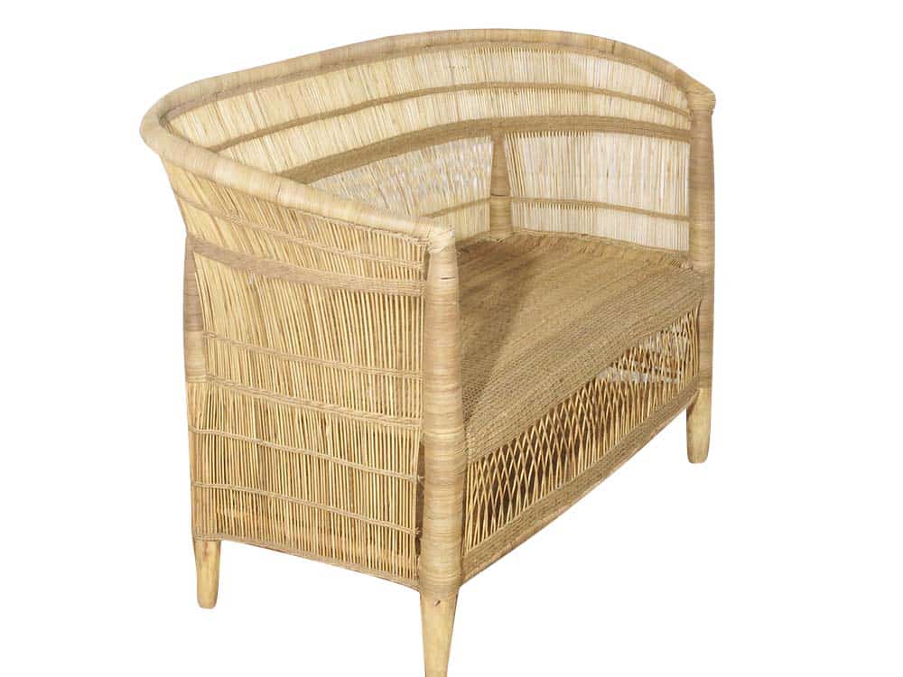 Rustic Cane Sofa for Hire Devon, South West