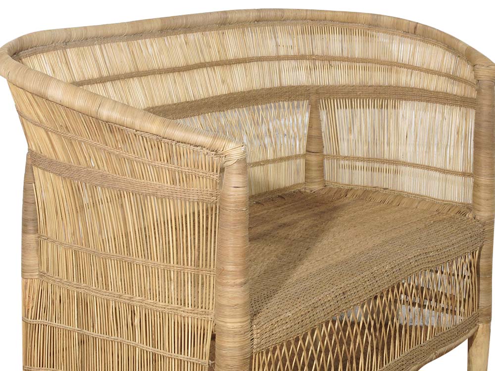 Rustic Cane Sofa for Hire Devon, South West