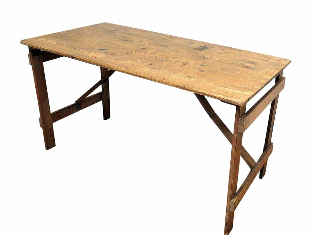 Wooden Table for Hire Scotland