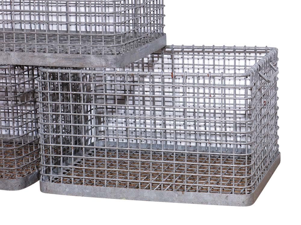 Vintage Metal Crates for Hire