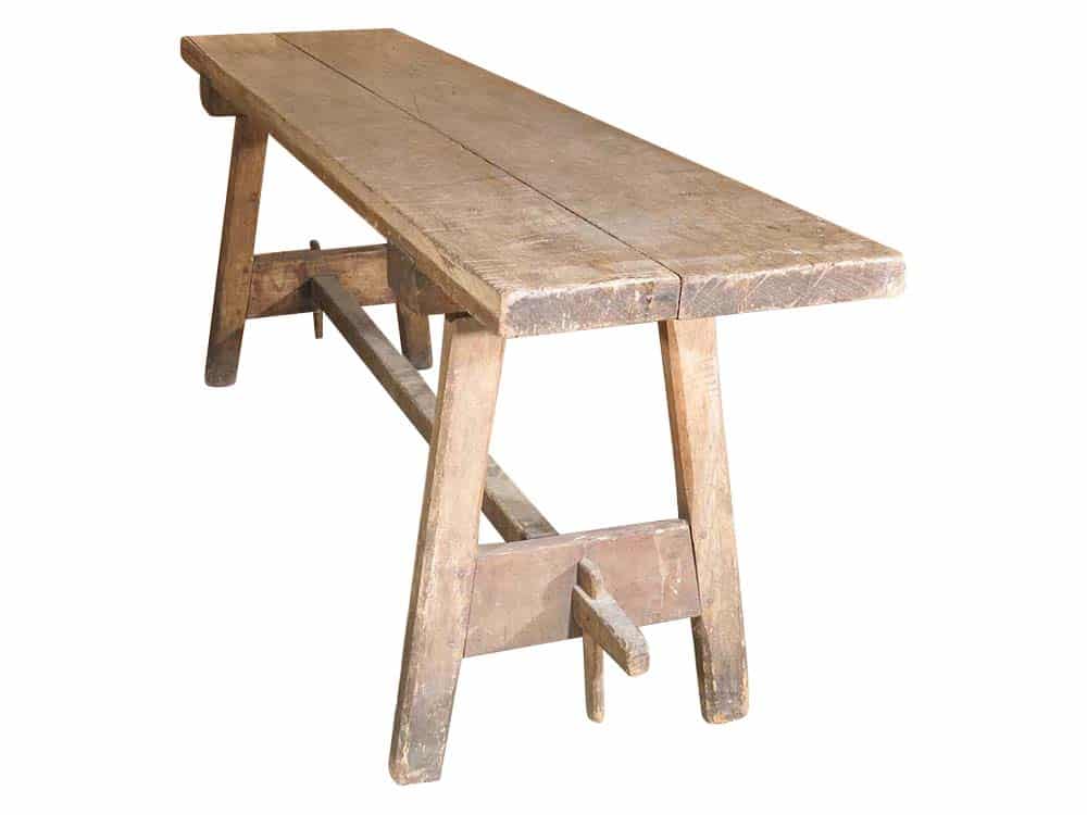 Antique French Trestle Table for Hire