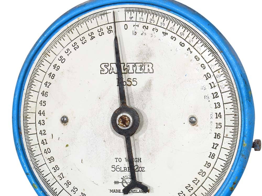 Blue Vintage Scales for Hire