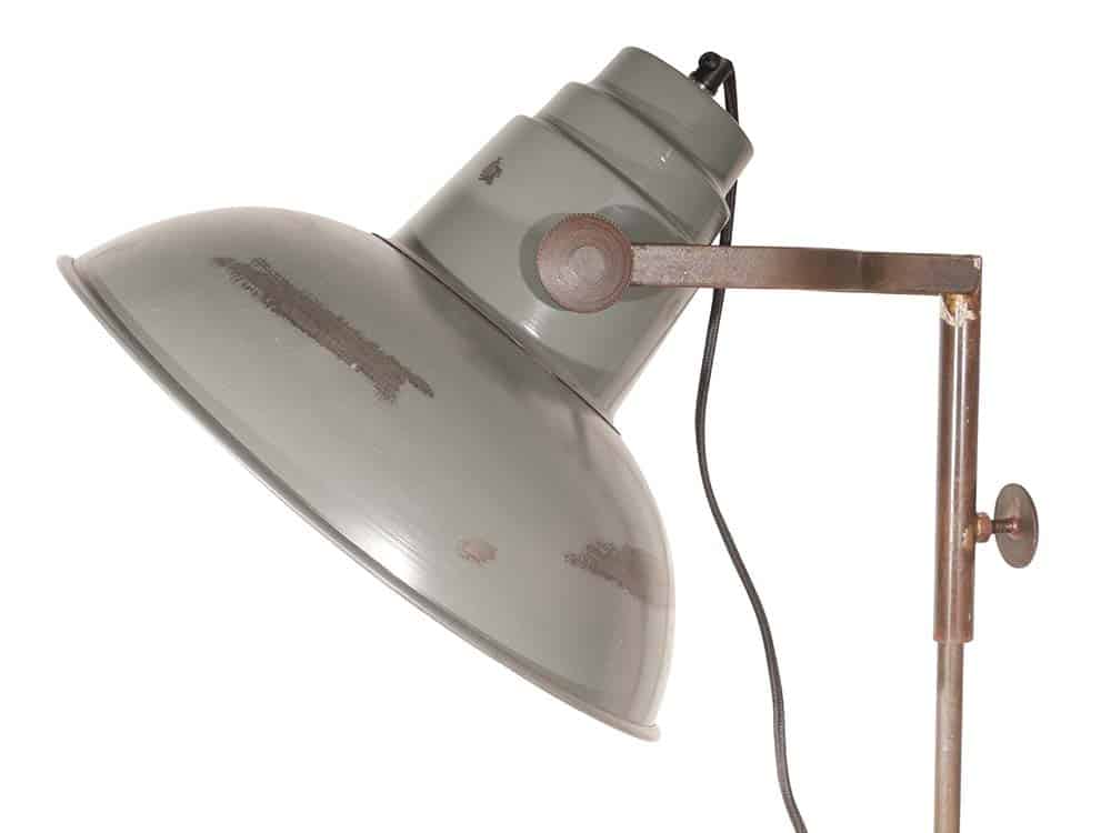 Distressed metal floor lamp for Hire