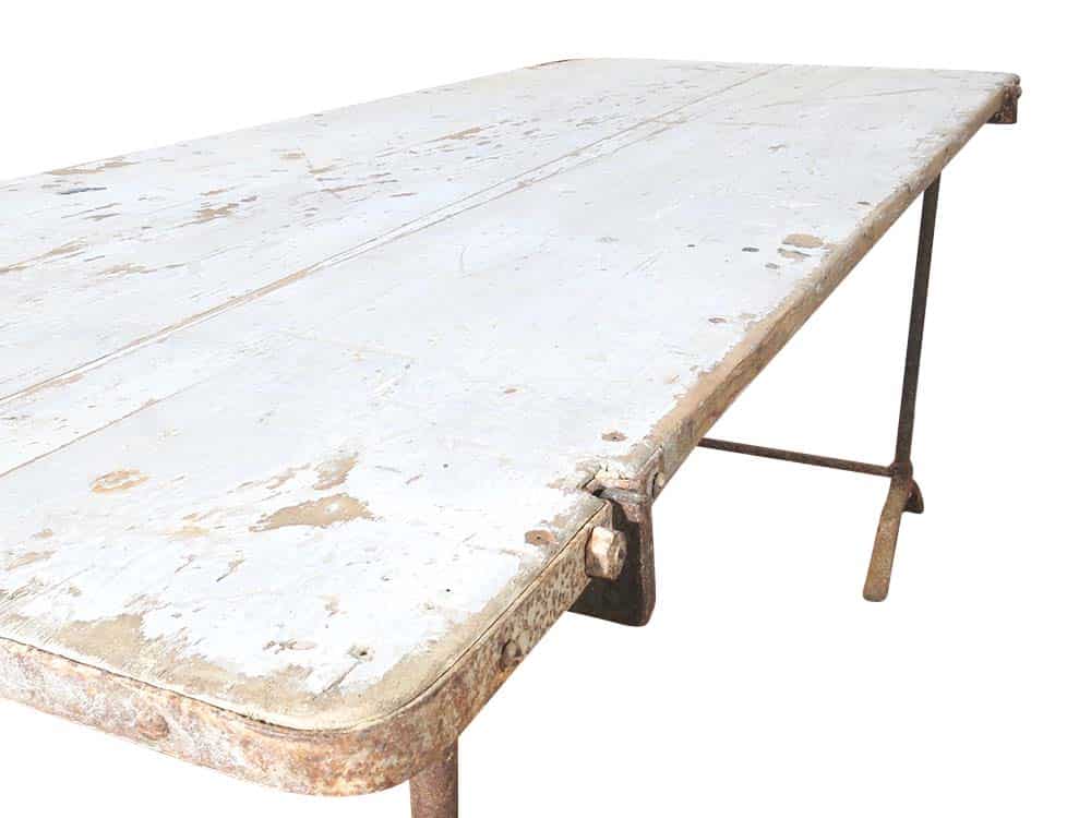 Vintage distressed painters table to hire
