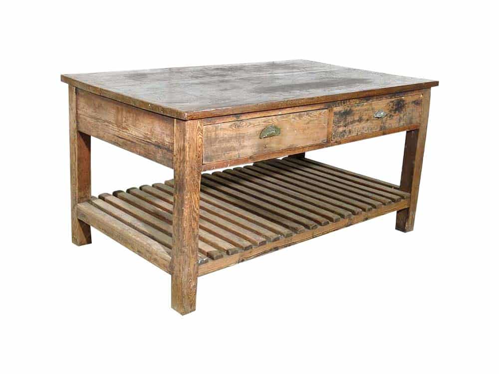 Distressed Solid Wood Table for Hire