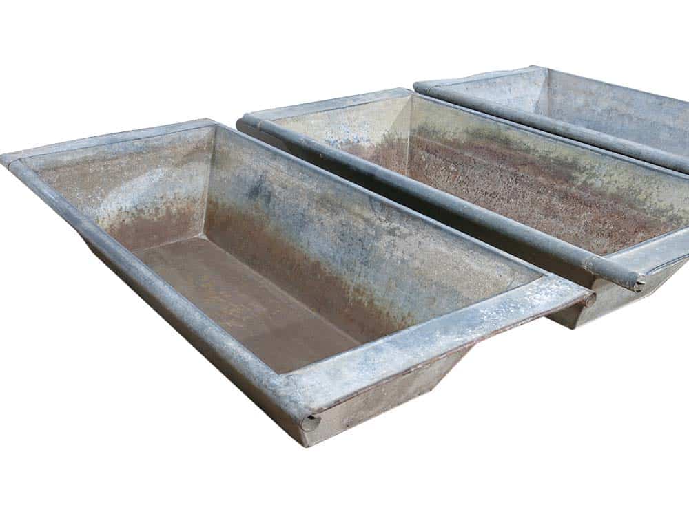 Vintage Zinc Troughs for Hire