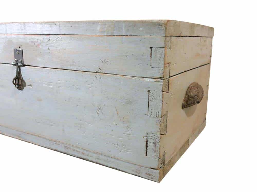Blue Wooden Vintage Box for Hire